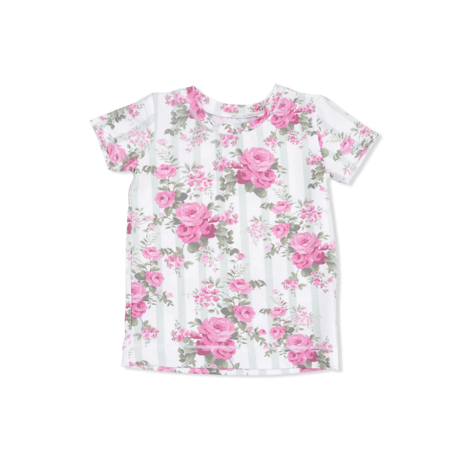 Angel Dear Cabbage Rose Stripe - Loungewear Short Set - 