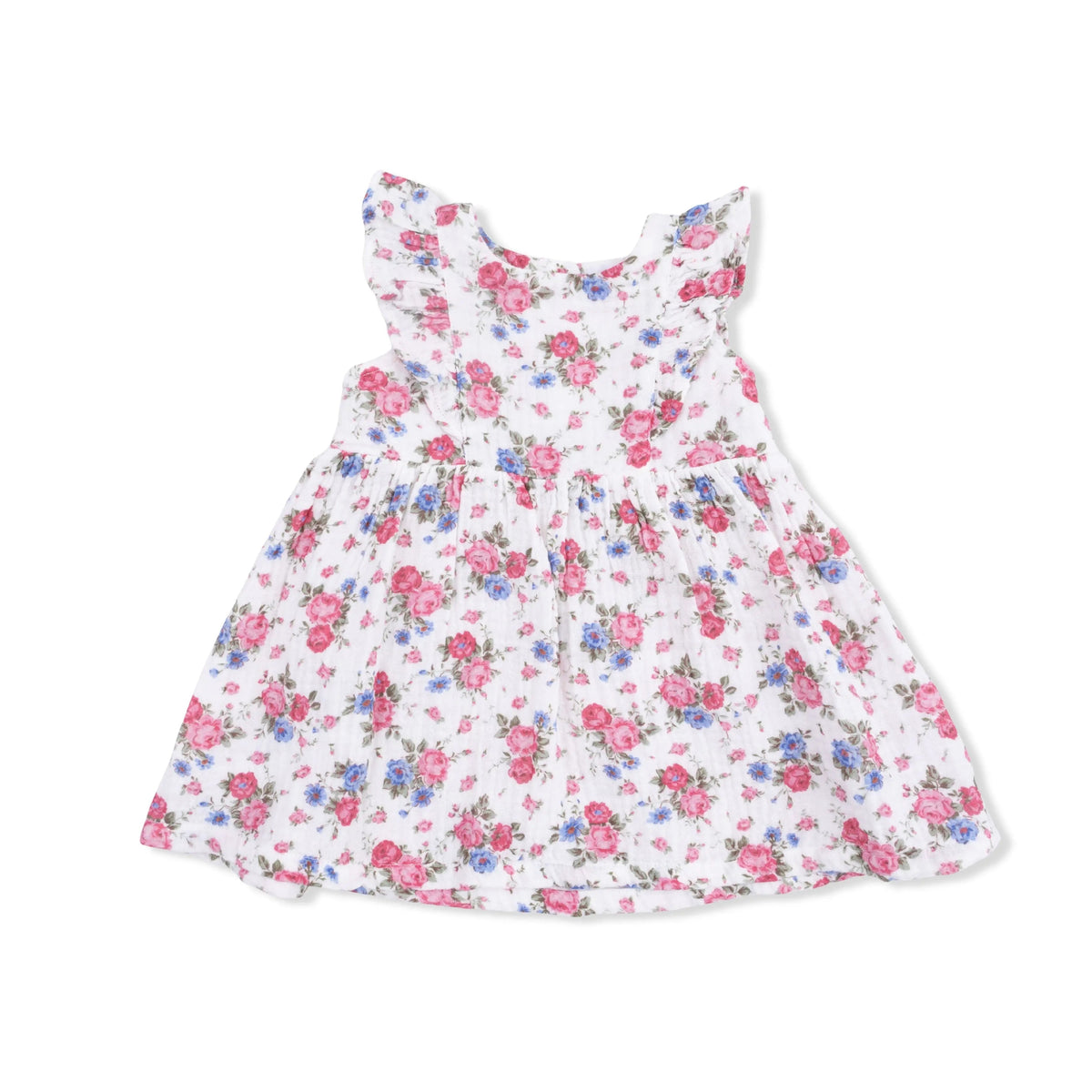 Angel Dear Cabbage Roses - Ruffle Sleeve Dress and Bloomer - 