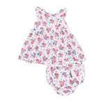 Angel Dear Cabbage Roses - Ruffle Sleeve Dress and Bloomer - 