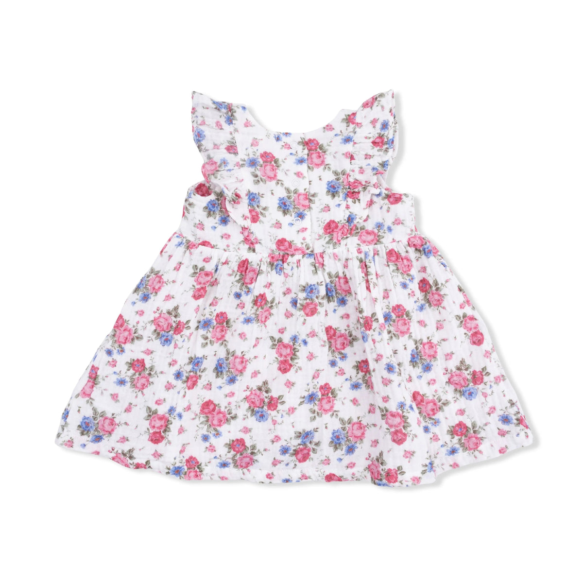 Angel Dear Cabbage Roses - Ruffle Sleeve Dress and Bloomer - 