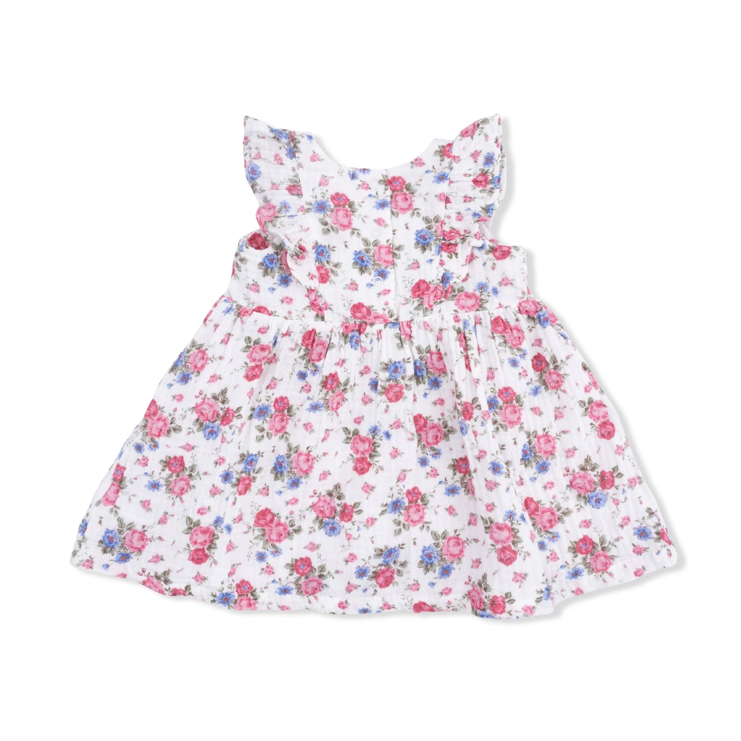 Angel Dear Cabbage Roses - Ruffle Sleeve Dress and Bloomer - 