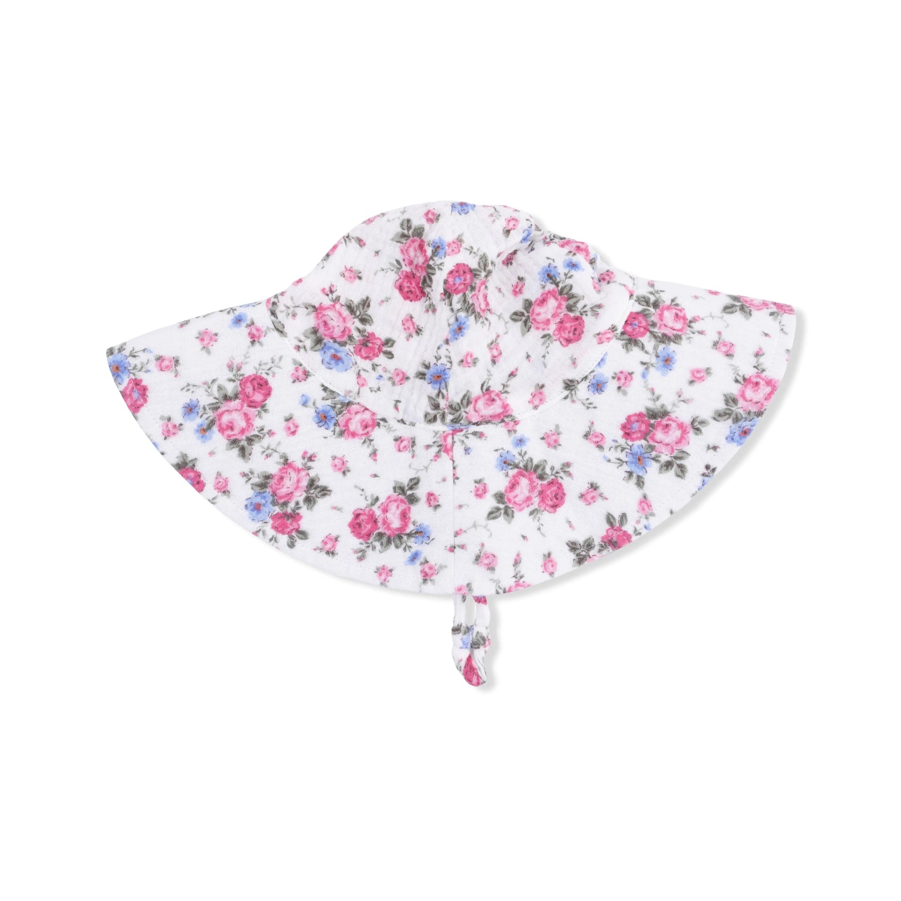 Angel Dear Cabbage Roses - Wide Brim Sun Hat - 