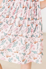 Mila & Rose ® Cactus Cowgirl S/S Pocket Twirl Dress - 