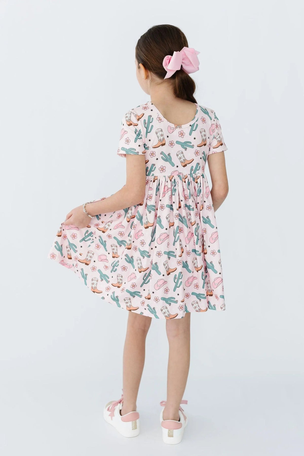 Mila & Rose ® Cactus Cowgirl S/S Pocket Twirl Dress - 