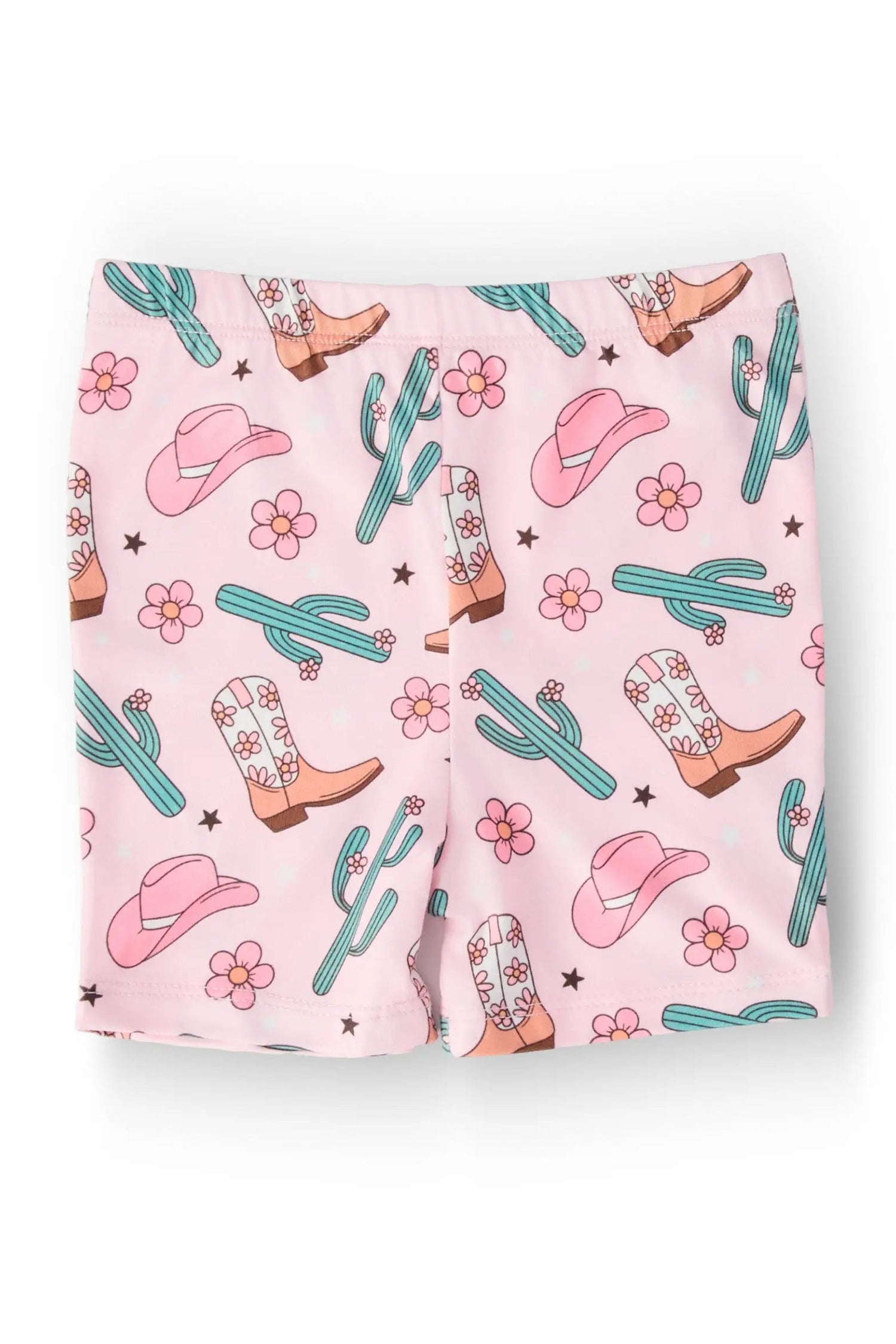 Cactus Cowgirl Twirl Shorts - Pink, Active Shorts, Trunks, Boardshorts, Bermuda shorts | Everetts Place