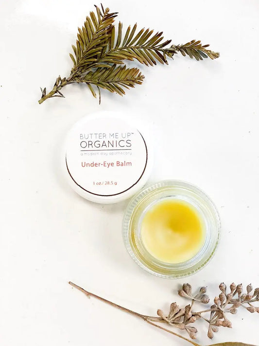 Caffeinated Under Eye Balm for Dark Circles Puffy Eyes Fine Lines and Wrinkles Butter Me Up Organics