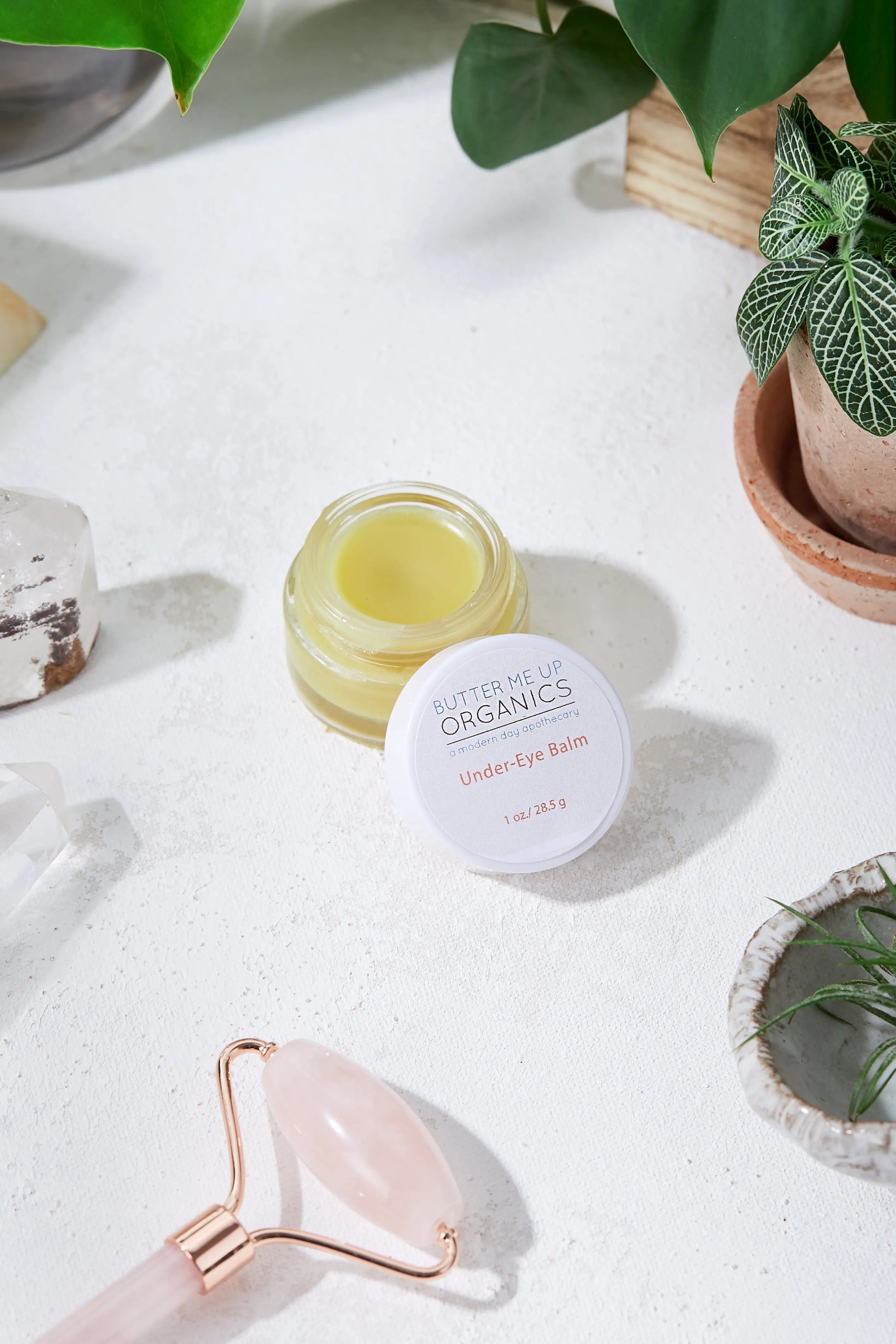 Caffeinated Under Eye Balm for Dark Circles Puffy Eyes Fine Lines and Wrinkles Butter Me Up Organics