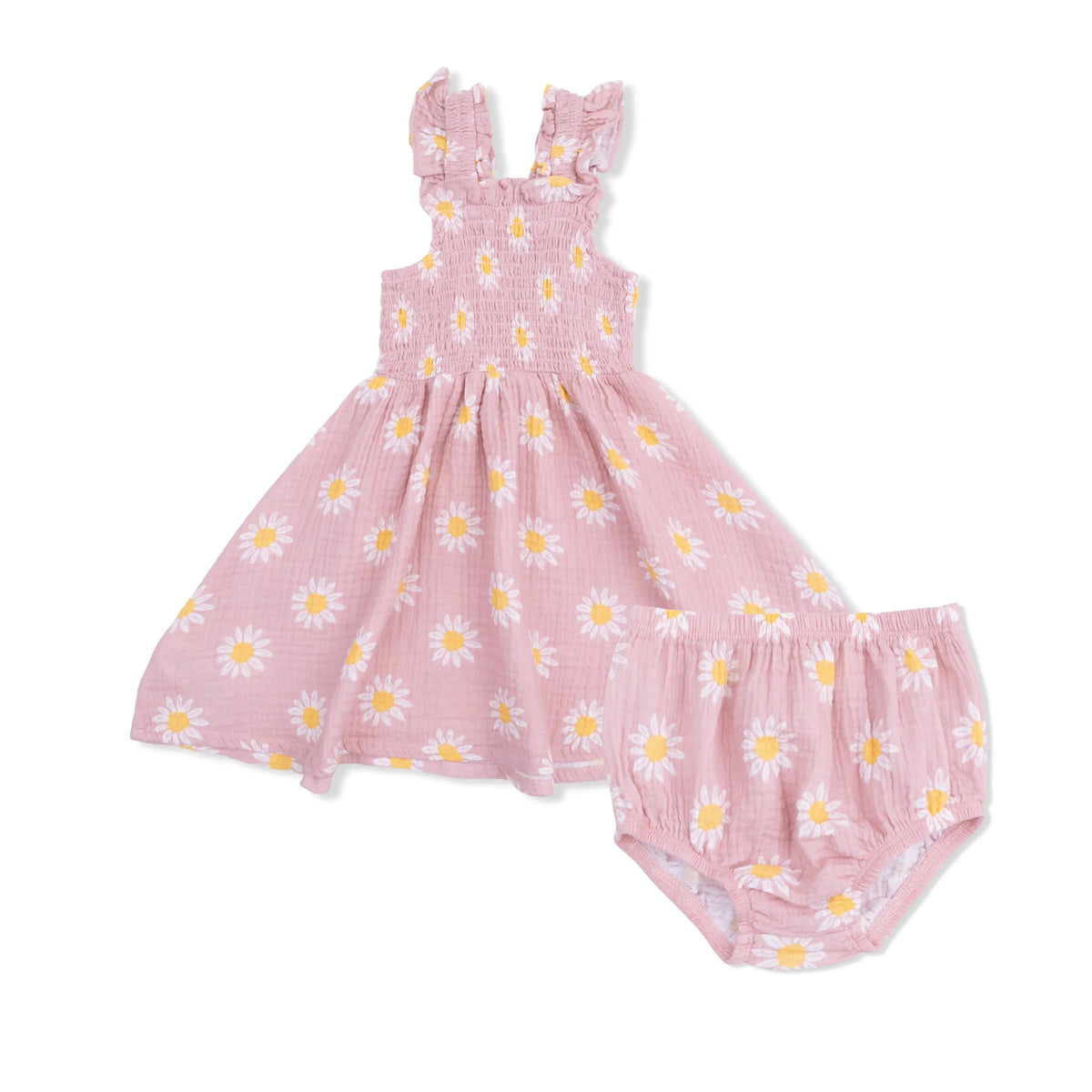 Angel Dear Caitlyn's Daisy - Smocked Sundress with Bloomer - 