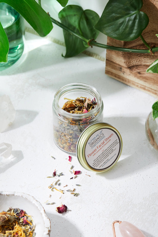 Calming Healing Facial Steam for Pore Opening and Skin Soothing 4 Ounces Butter Me Up Organics
