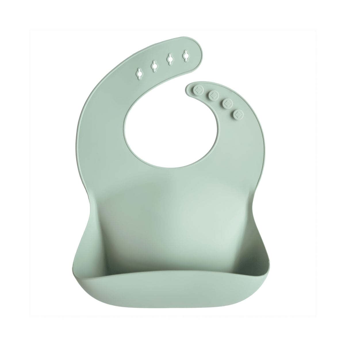Silicone Baby Bib, Polka Dot Print by Mushie