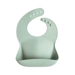 Silicone Baby Bib, Polka Dot Print by Mushie
