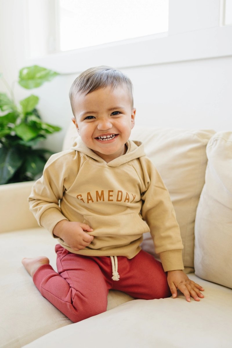 Little Joy Co. Camel Gameday Hooded Sweatshirt for Everyday Comfort - Everetts Place Boutique - 
