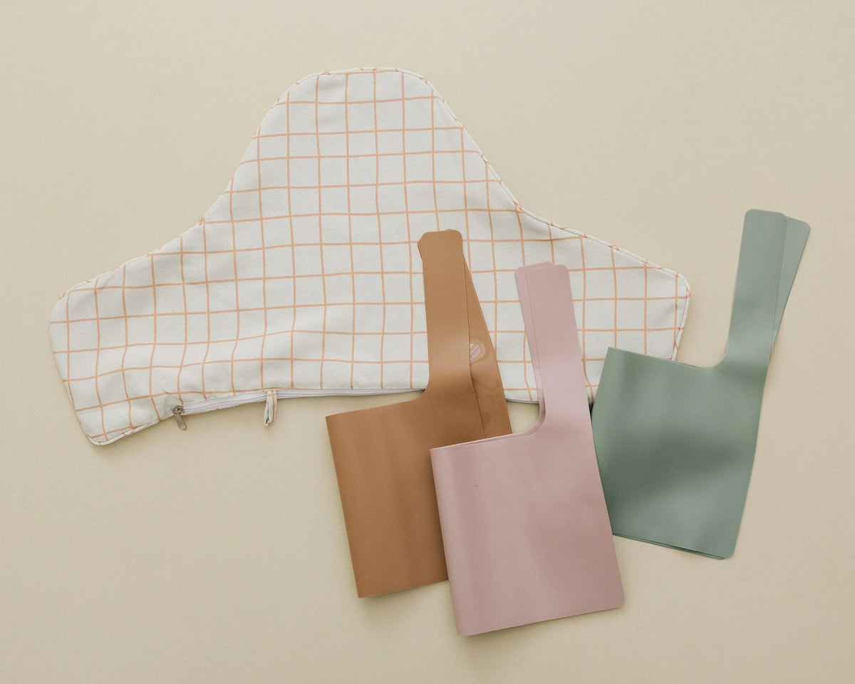 Little Joy Co. Camel Windowpane Cushion Cover for IKEA Antilop Highchair - 