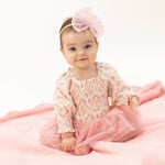 Angel Dear Cameo Ballet Shoes - Long Sleeve Smocked Bubble with Tutu - 