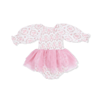 Angel Dear Cameo Ballet Shoes - Long Sleeve Smocked Bubble with Tutu - 