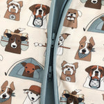 Dreamlet Camp Paws Convertible Zip Footies Blue Baby Sleepwear - Everetts Place Boutique - 