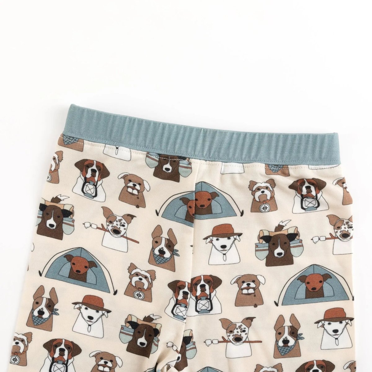 Dreamlet Camp Paws Long Sleeve Pajama Set Blue For Dogs Dreamlet - Everetts Place Boutique - 