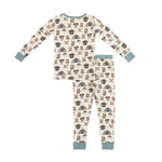 Dreamlet Camp Paws Long Sleeve Pajama Set Blue For Dogs Dreamlet - Everetts Place Boutique - 