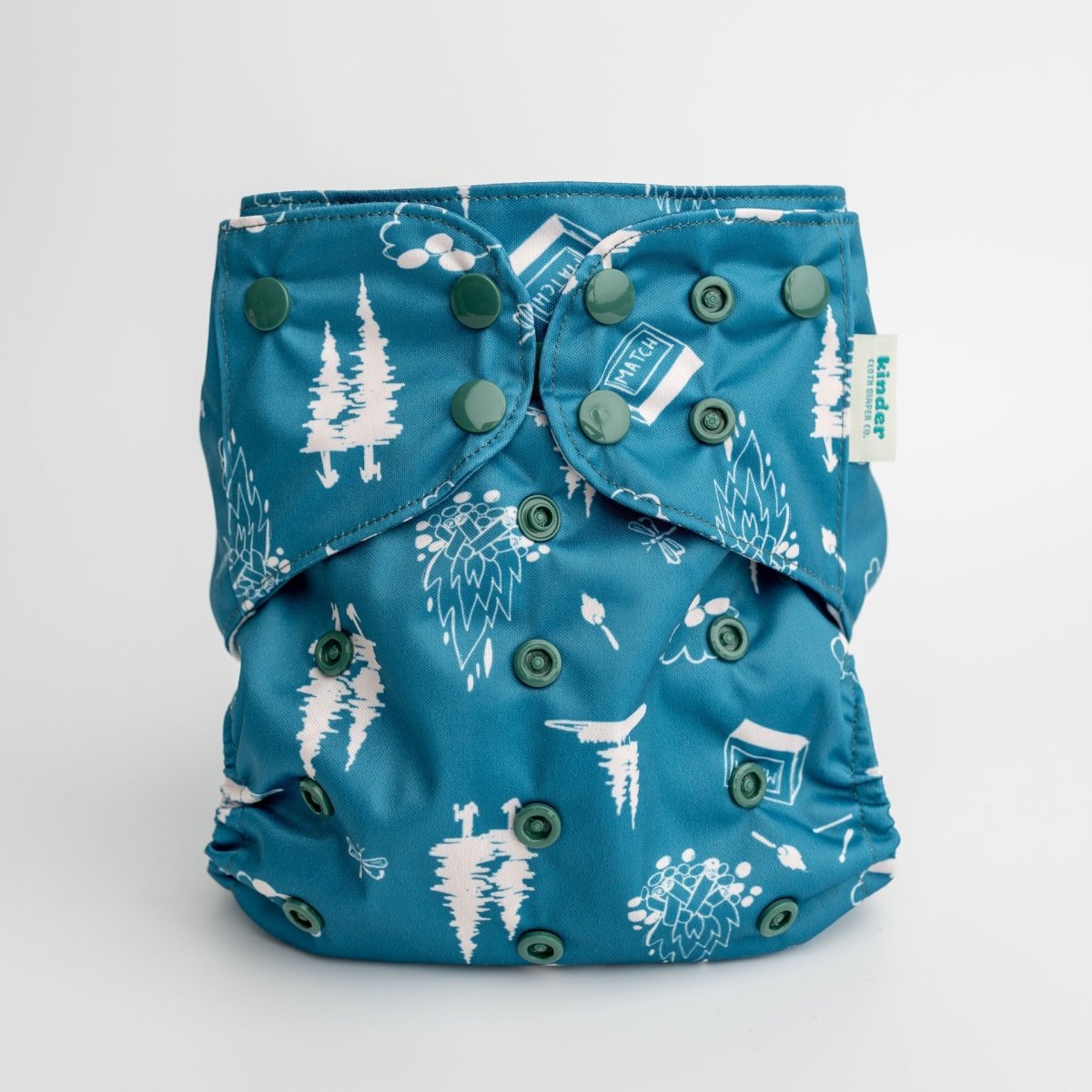 Nature: Essentials Pocket Cloth Diaper with Athletic Wicking Jersey, Grows with your Baby - Everetts Place Boutique - Pocket Diaper