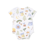 Camping Blue - Short Sleeve Bodysuit - Baby & Toddler Clothing, Textile, Infant bodysuit, Overall, Baby Products | Everetts Place