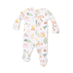Angel Dear Camping Pink - 2 Way Ruffle Back Zipper Footie - 