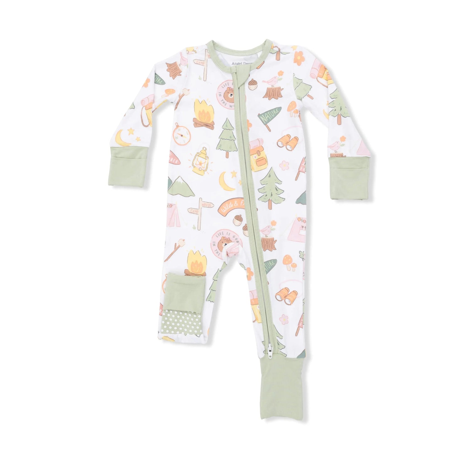 Angel Dear Camping Pink - Convertible Romper - 