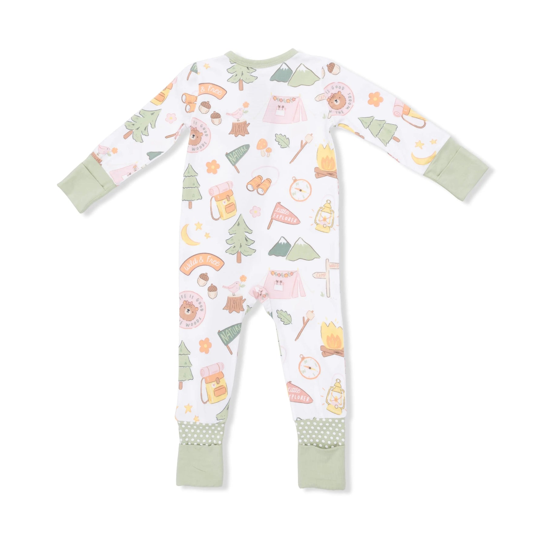 Angel Dear Camping Pink - Convertible Romper - 