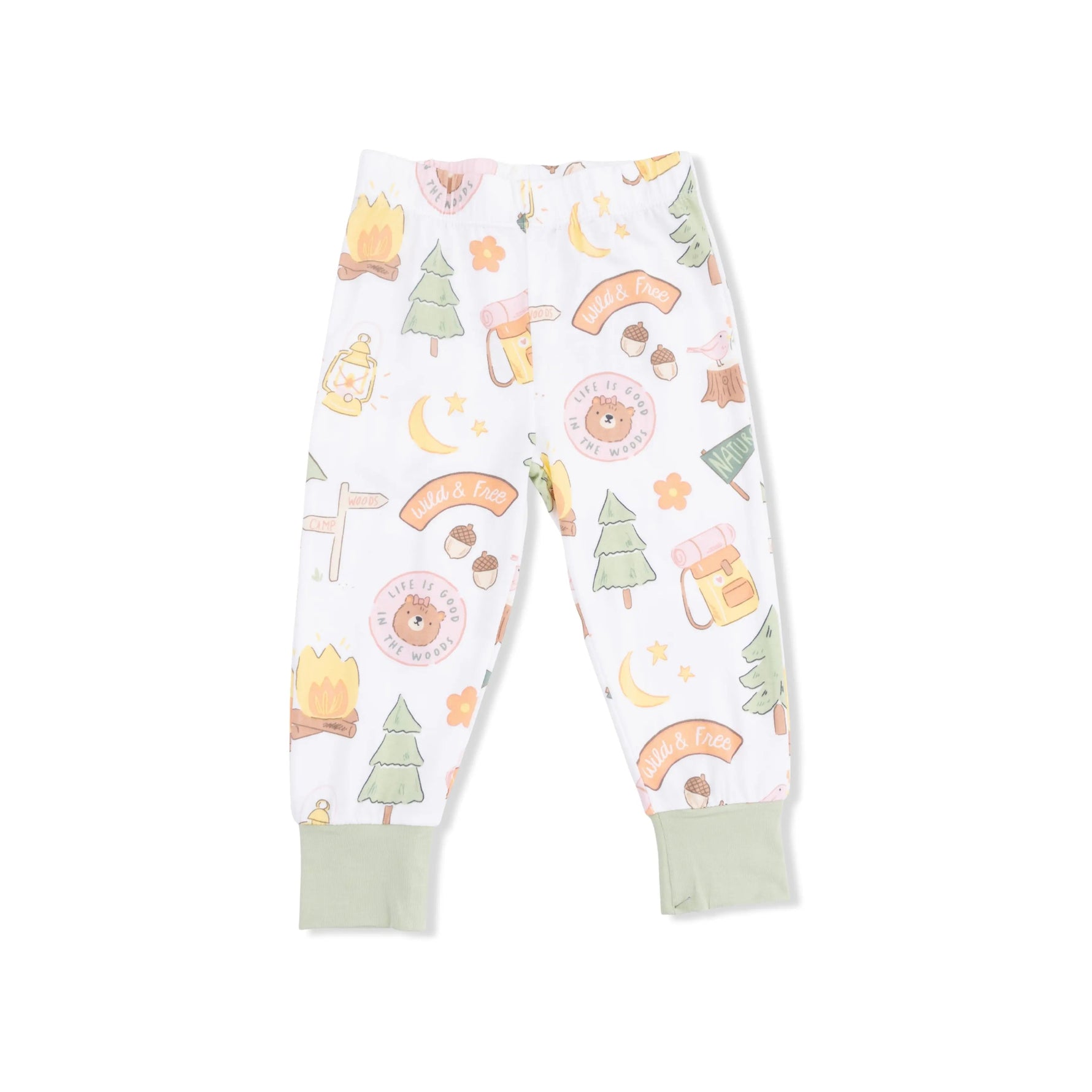 Angel Dear Camping Pink - Short Sleeve Loungewear Set - 