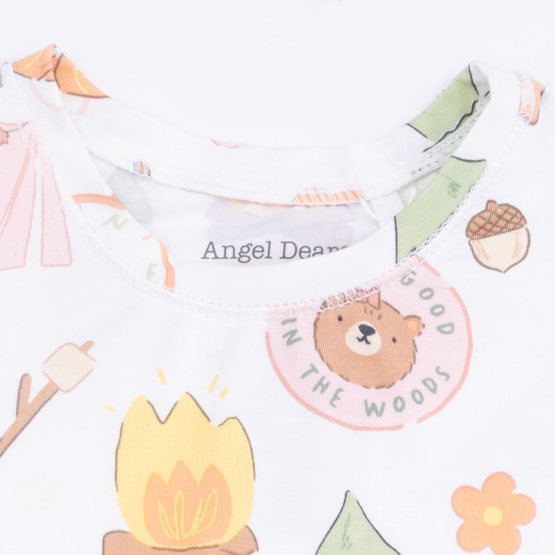 Angel Dear Camping Pink - Short Sleeve Loungewear SetEveretts Place