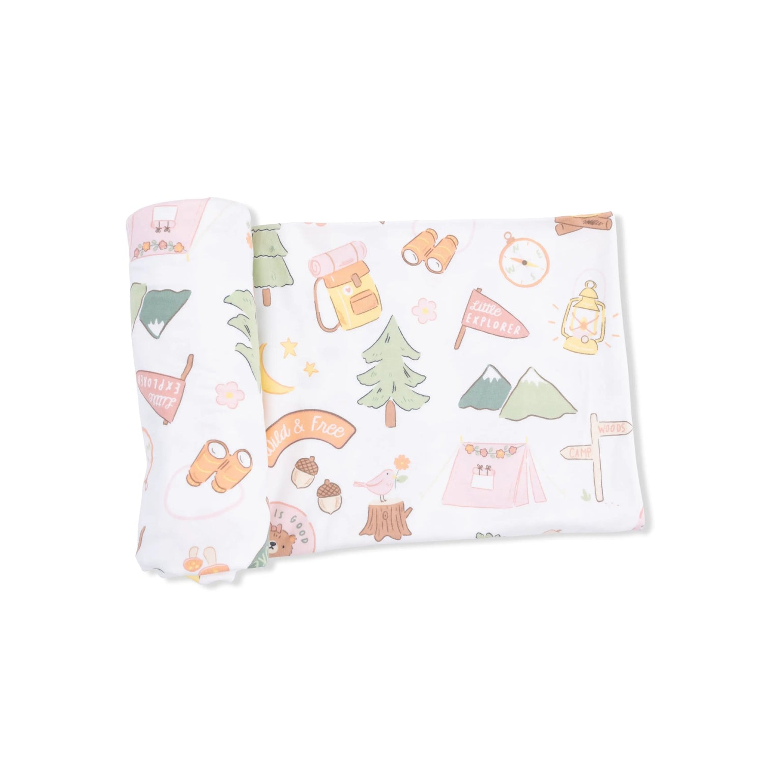Camping Pink - Swaddle Blanket - Bag | Everetts Place