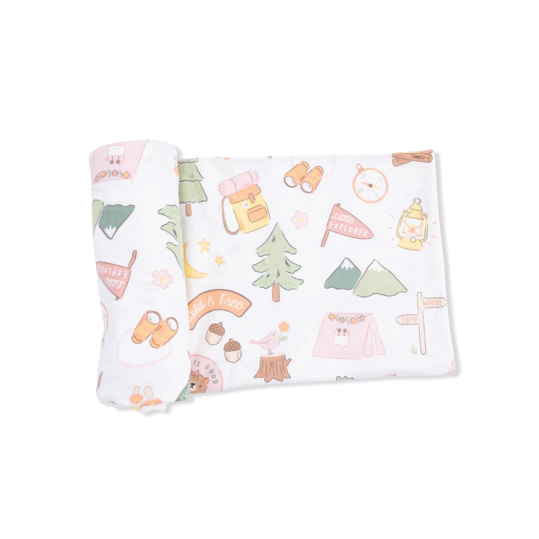 Camping Pink - Swaddle Blanket - Bag | Everetts Place