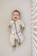 Mebie Baby Camping Trip Ribbed Bamboo Zipper - 
