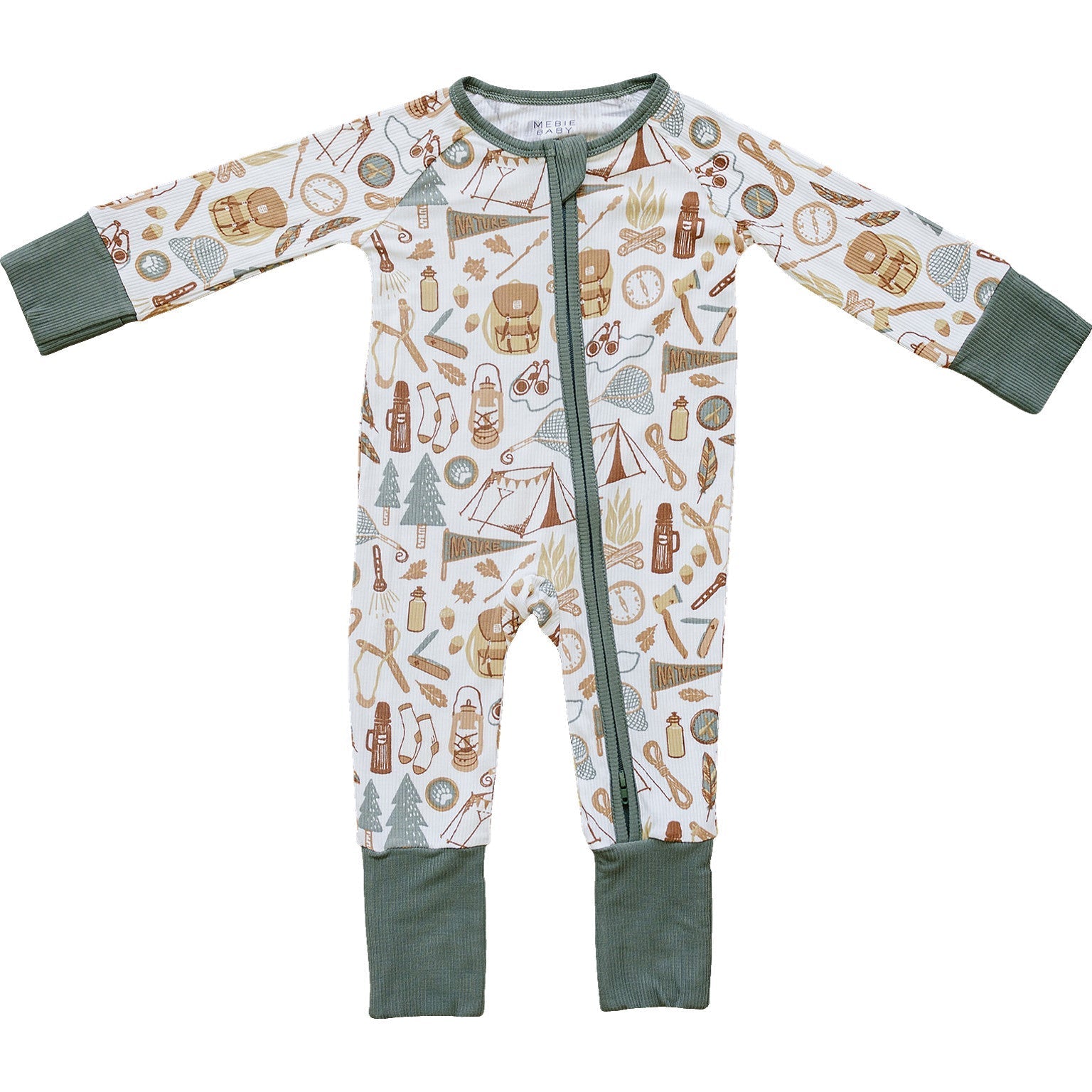 Camping Trip Ribbed Bamboo Zipper - Design, Clothing | Everetts Place