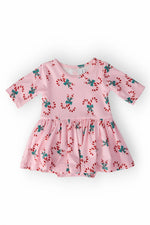 Mila & Rose ® Candy Cane Cutie 3/4 Sleeve Twirl Bodysuit - 