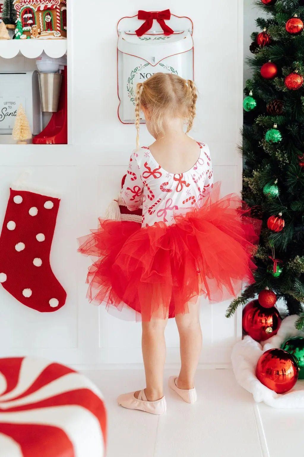 Candy Cane Lane 3/4 Tutu Leotard - Red, Pink, Dress, Baby & Toddler Clothing, Child | Everetts Place