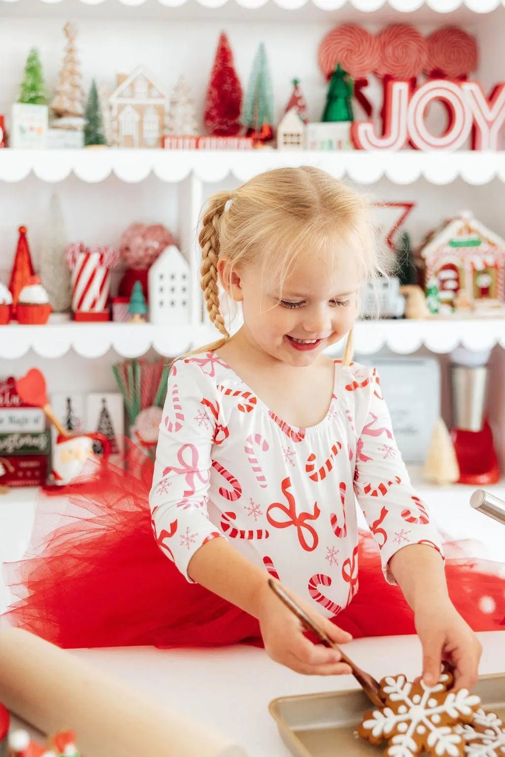 Mila & Rose ® Candy Cane Lane 3/4 Tutu Leotard - 