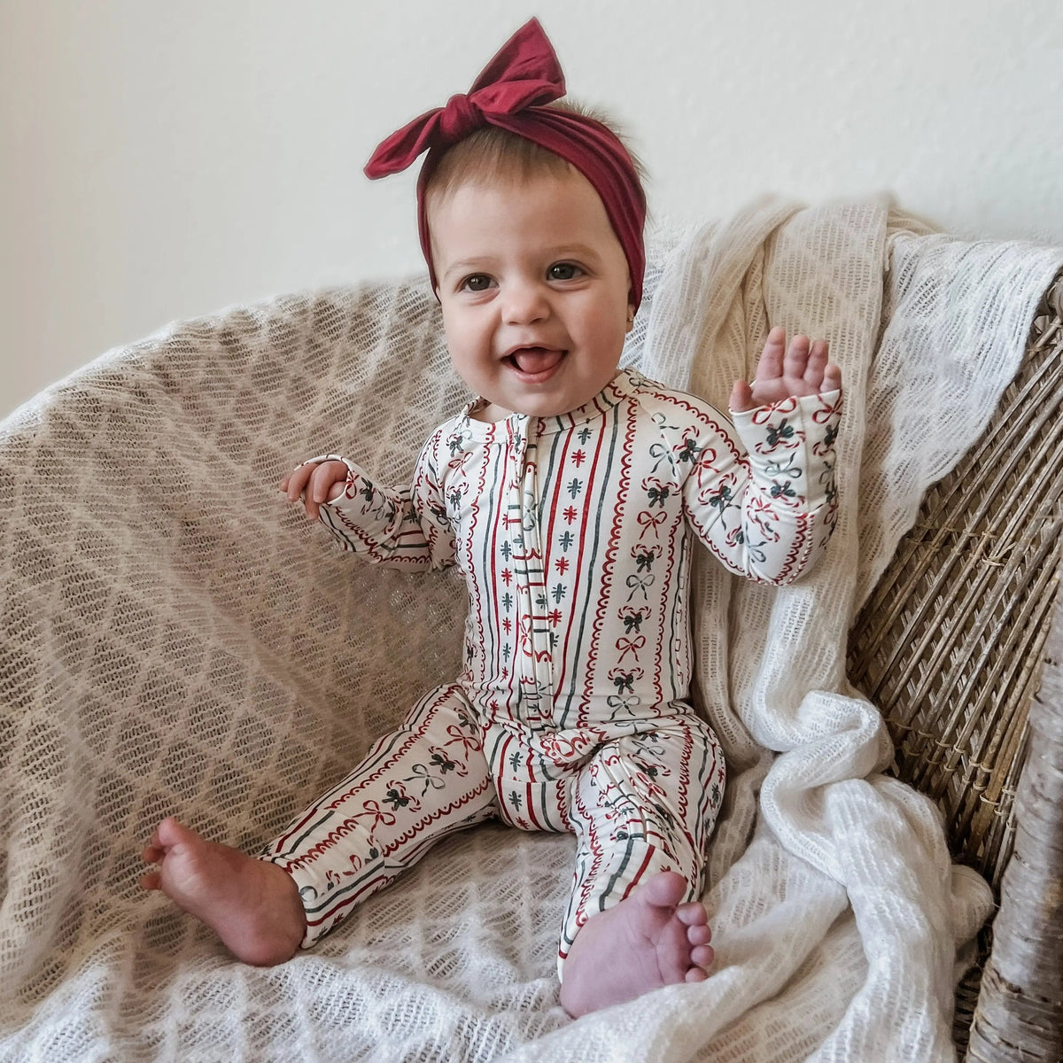 Little Joy Co. Candy Cane Lane Bamboo Christmas Pajamas - Zippy Everetts Place