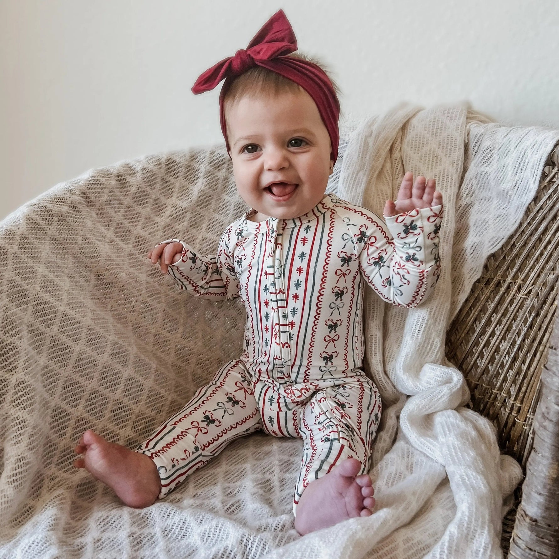 Little Joy Co. Candy Cane Lane Bamboo Christmas Pajamas - Zippy Everetts Place