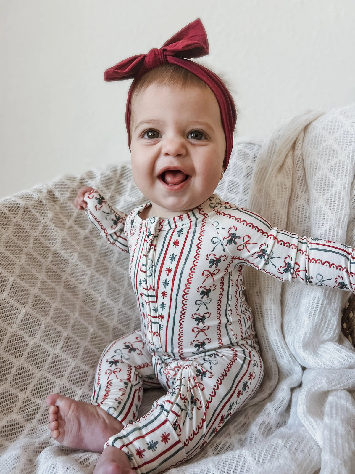 Little Joy Co. Candy Cane Lane Bamboo Christmas Pajamas - Zippy Everetts Place