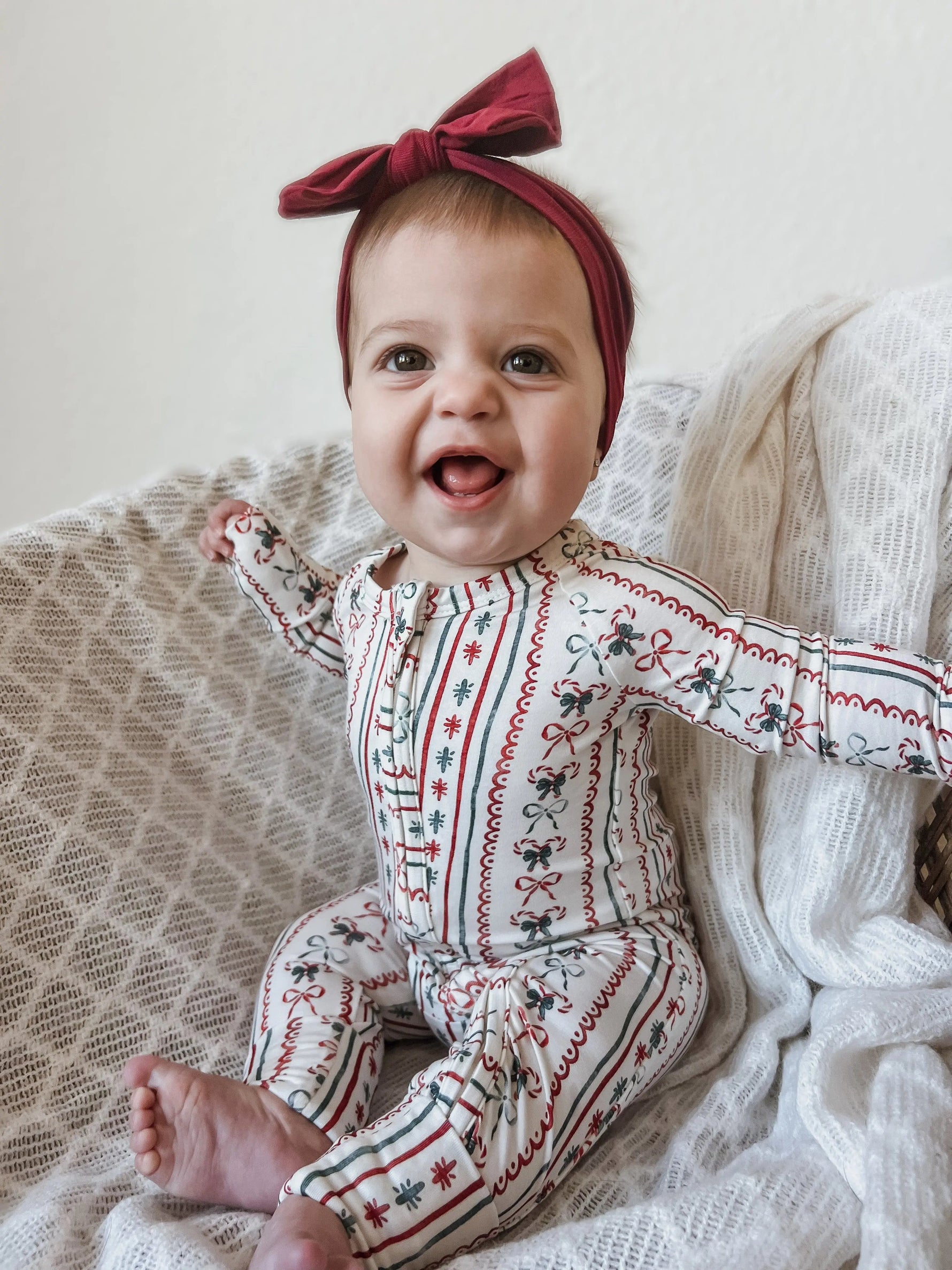 Little Joy Co. Candy Cane Lane Bamboo Christmas Pajamas - Zippy Everetts Place