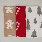 Mebie Baby Candy Cane Plush Blanket Three Sizes Available Soft Lightweight Breathable - 