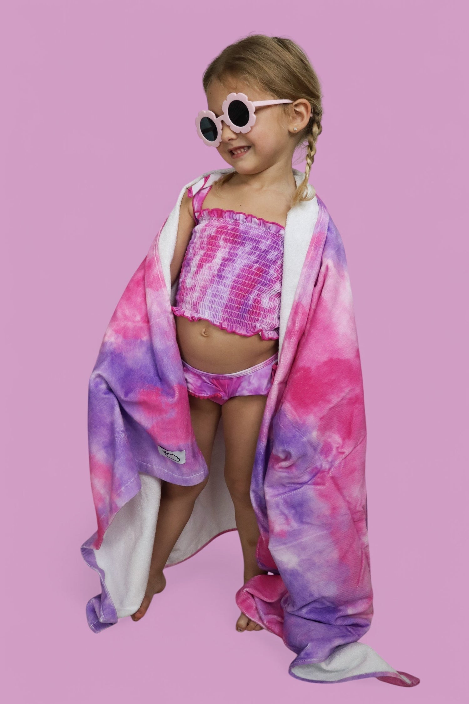 DREAM BIG LITTLE CO Candy Clouds Dream Beach Towel Soft Absorbent 31.5 X 63 InchesEveretts Place