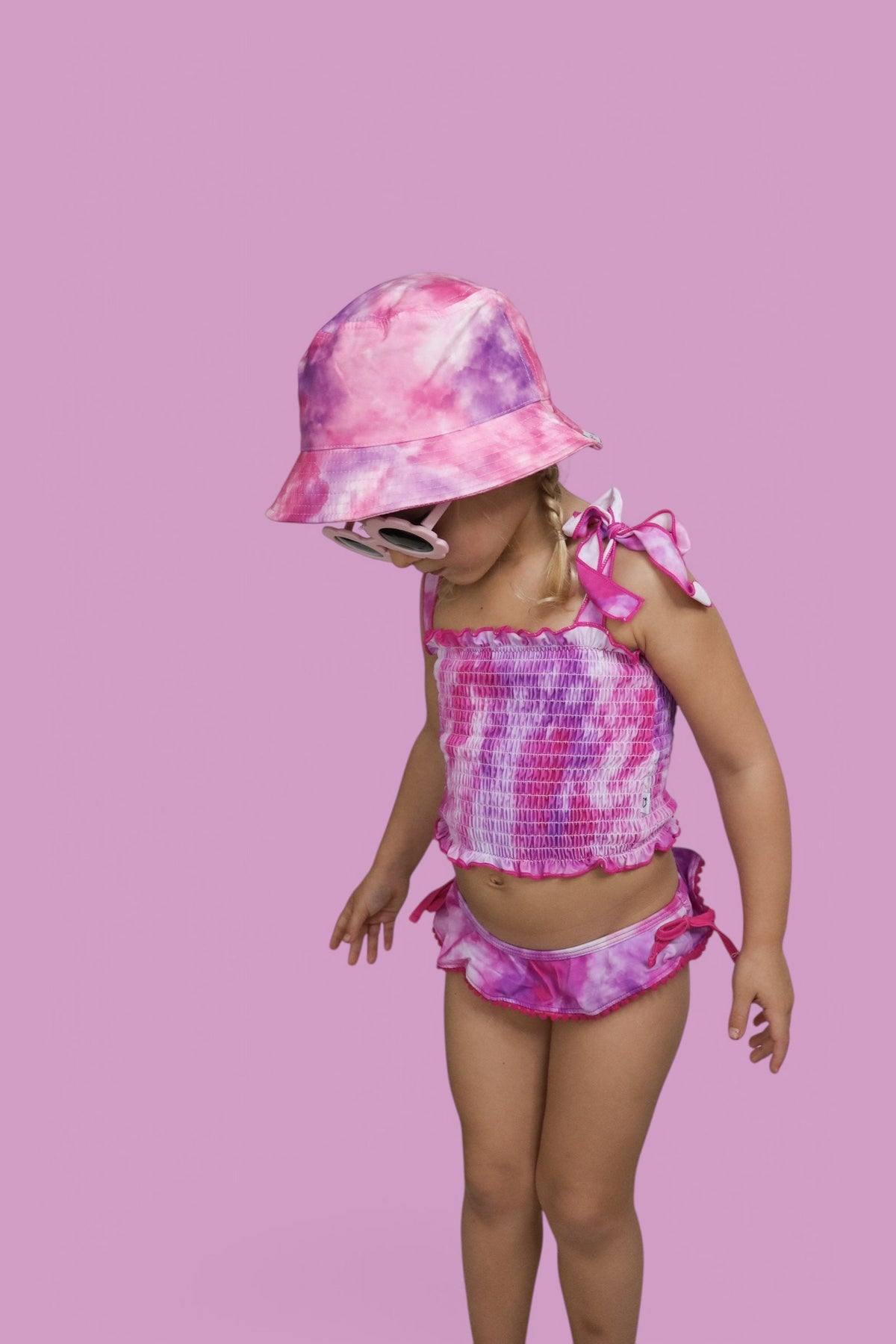 DREAM BIG LITTLE CO CANDY CLOUDS DREAM SMOCKED TWO PIECE SWIM SUITEveretts Place
