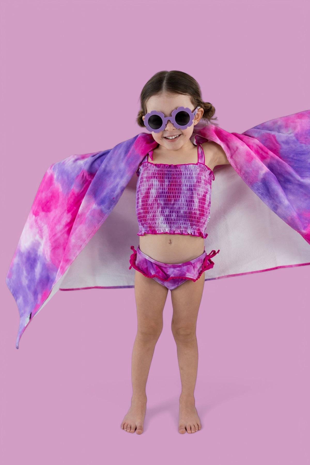 DREAM BIG LITTLE CO CANDY CLOUDS DREAM SMOCKED TWO PIECE SWIM SUITEveretts Place