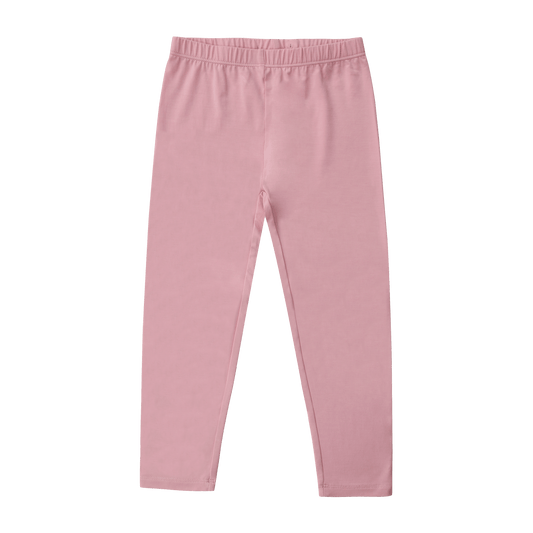 Candy Pink Classic Legging Girls Elastic Waistband Sweet Bamboo Everetts Place: Online Boutique