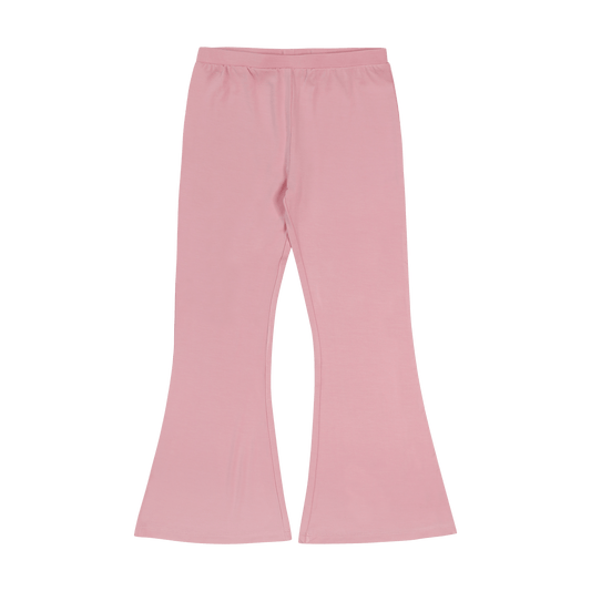 Candy Pink Flare Leggings for Girls Comfortable Waistband Sweet Bamboo Everetts Place: Online Boutique