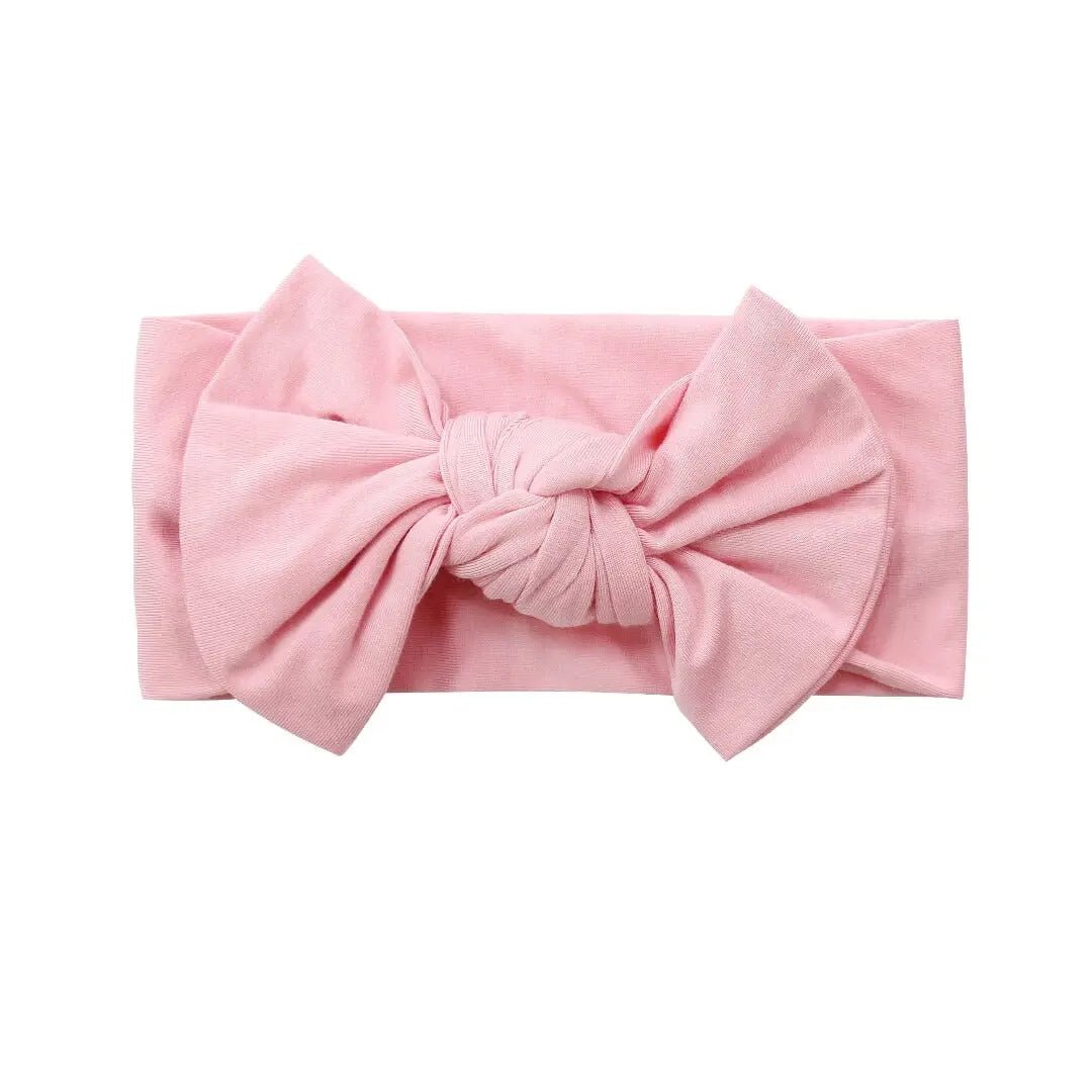 Sweet Bamboo Candy Pink Knotted Bow - 