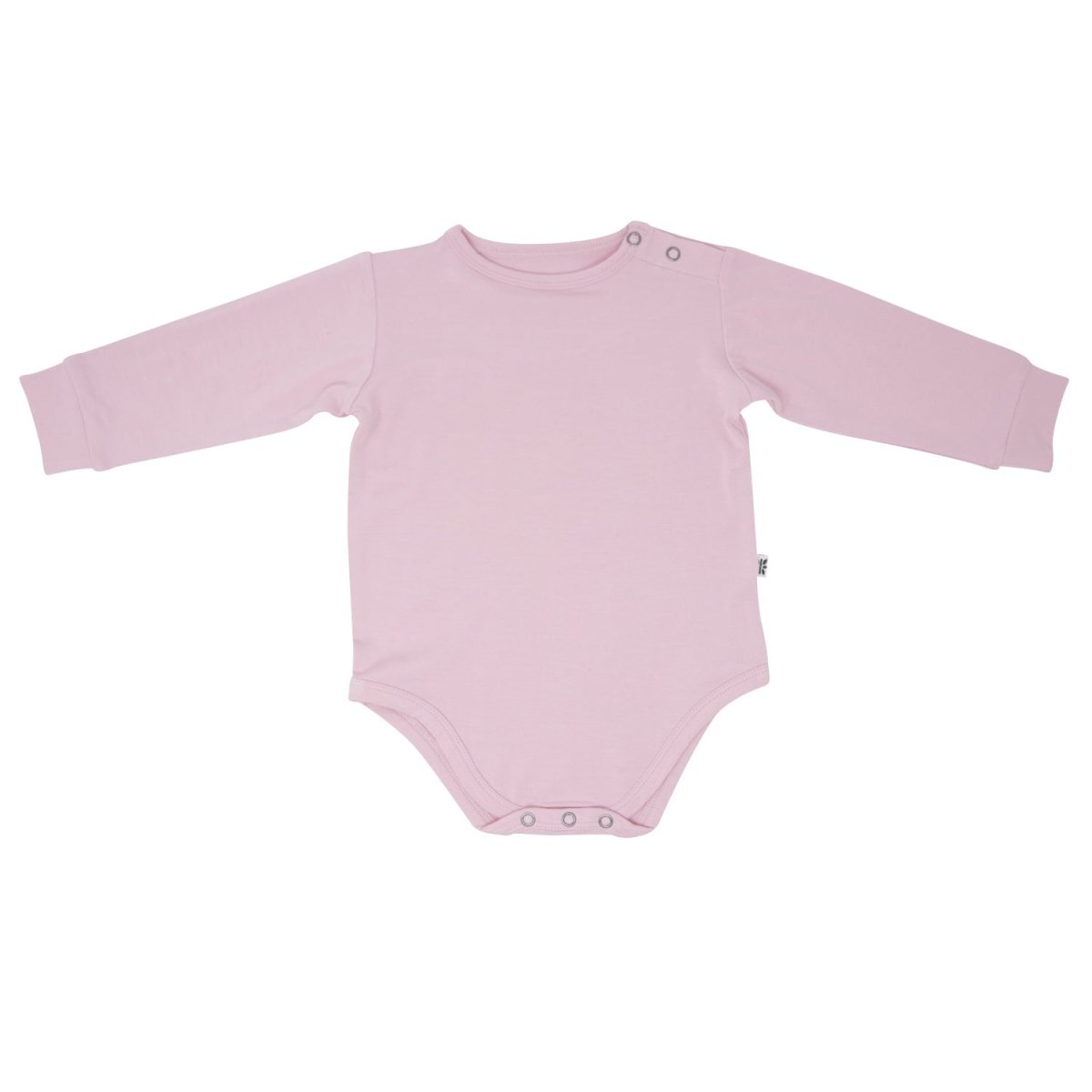 Sweet Bamboo Candy Pink Long Sleeve Baby Bodysuit Snap Closure Soft - 