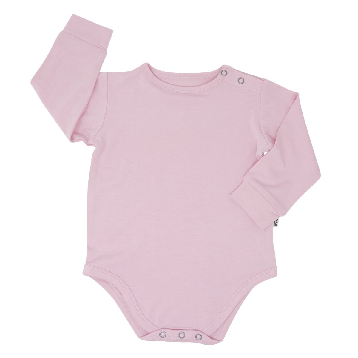 Sweet Bamboo Candy Pink Long Sleeve Baby Bodysuit Snap Closure Soft - 