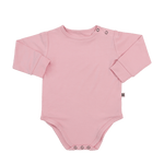 Sweet Bamboo Candy Pink Long Sleeve Bodysuit - 